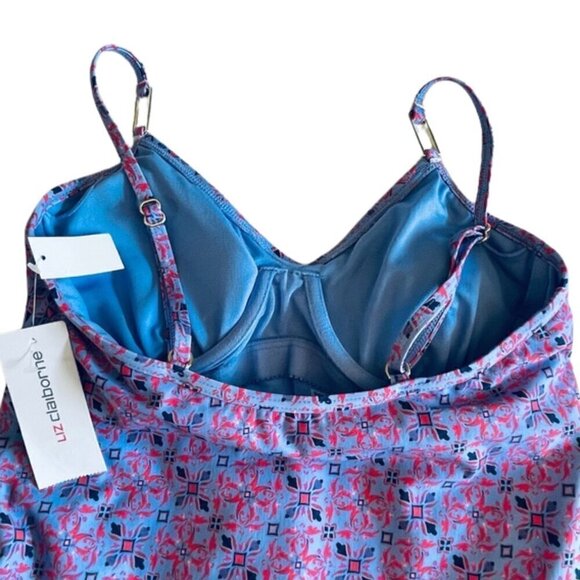 ποΈ NWT Liz Claiborne Womenβs Geometric Swim Dress β Size 6 ποΈ - Picture 8 of 9